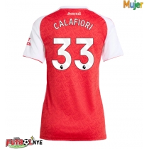 Camiseta Arsenal Riccardo Calafiori #33 Primera Equipación para mujer 2025-26 manga corta